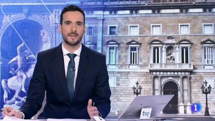 Telediario 1 - Torra anuncia que tramitará las "leyes sociales" suspendidas por el Constitucional en su mensaje de fin de año