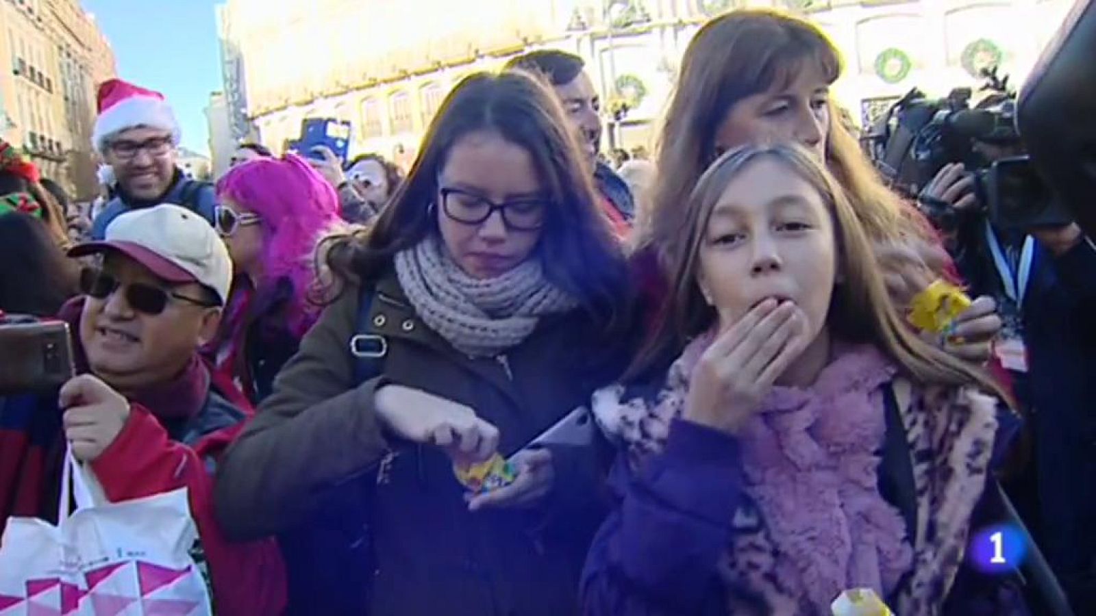 El ensayo de las campanadas en la Puerta del Sol