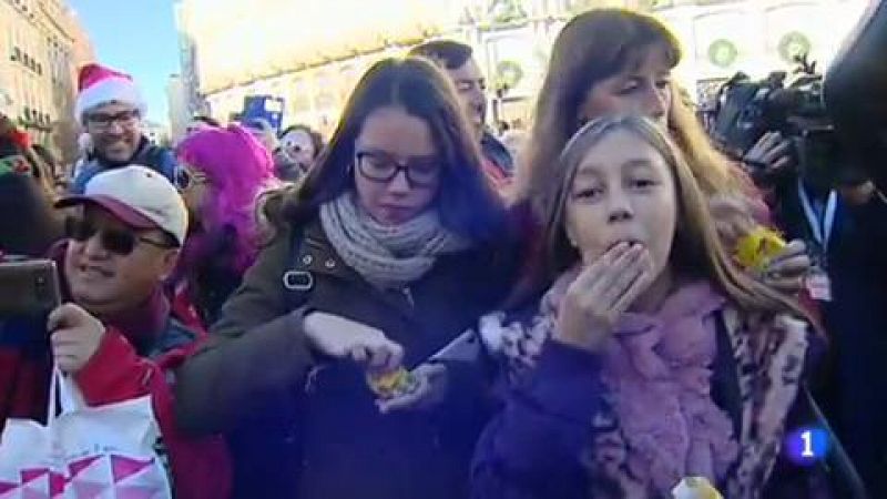 El ensayo de las campanadas en la Puerta del Sol