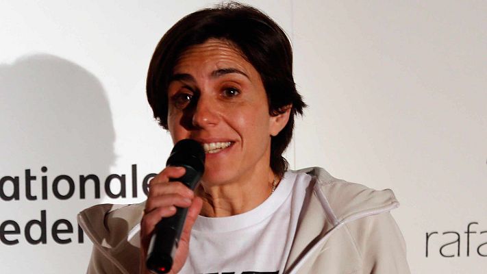 Telediario 1 - Nuria Fernández se retira corriendo la San Silvestre vallecana