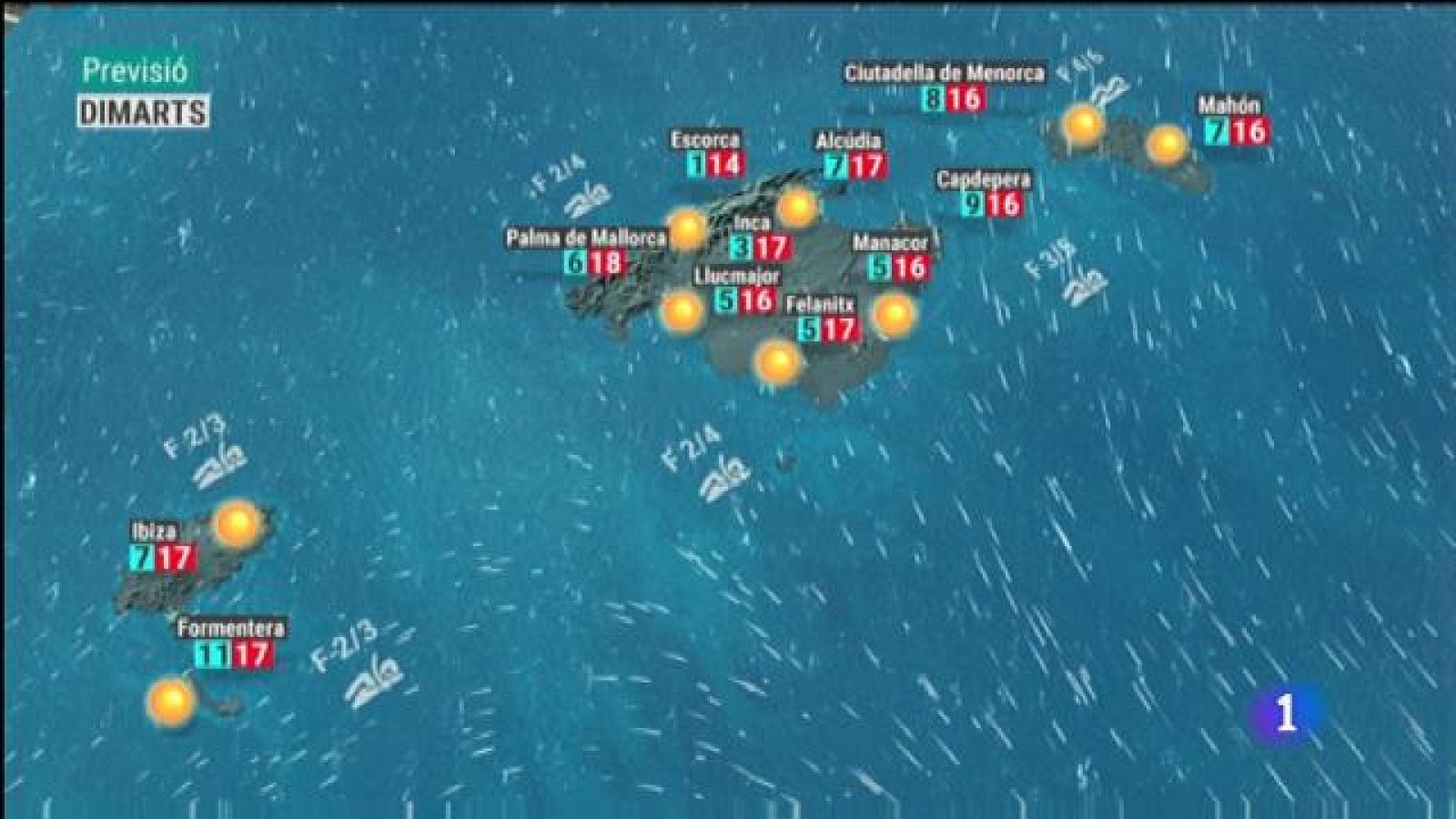 El temps a les Illes Balears - 31/12/18