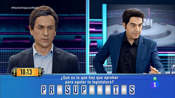 Especiales Nochevieja con José Mota - Pedro Sánchez concursa en 'Ahora Caigo'