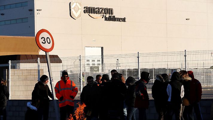  - Los trabajadores de Amazon retoman la huelga en plena campaña de Reyes