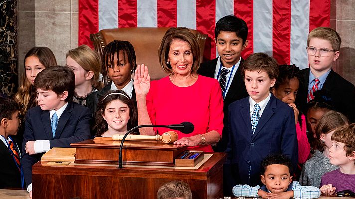 Telediario 1 - La demócrata Nancy Pelosi, nueva presidenta de la Cámara Baja de EE.UU.