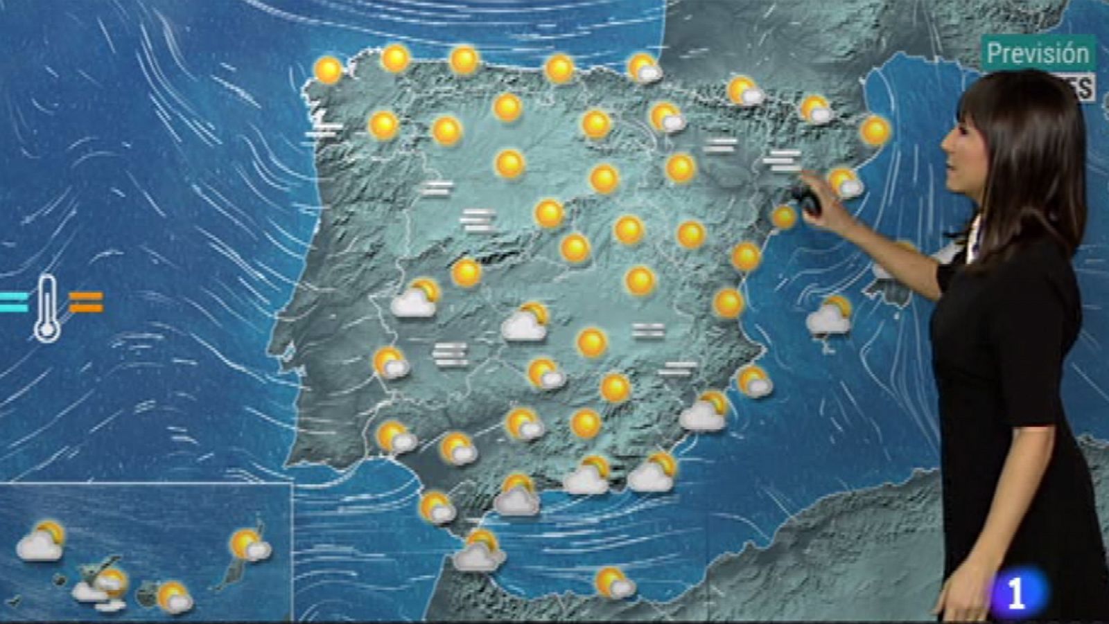 Estabilidad y bajas temperaturas nocturnas en el interior peninsular