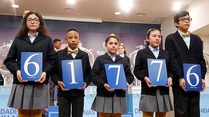 El 61.776, segundo premio del Sorteo Extraordinario del Niño