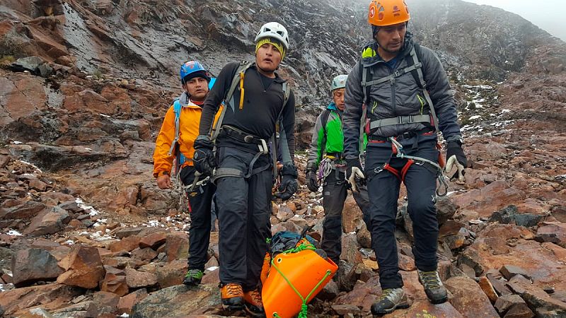 Recuperados los cuerpos de los tres montañeros españoles muertos en una avalancha en Perú