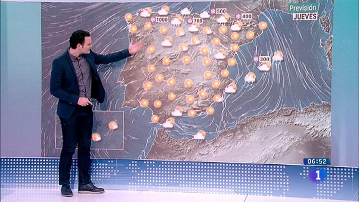 El tiempo - Hoy, temperaturas bajas en el interior con heladas y viento fuerte en noreste