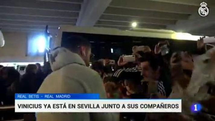 Telediario 1 - Vinicius viaja a Sevilla y podría estar ante el Betis