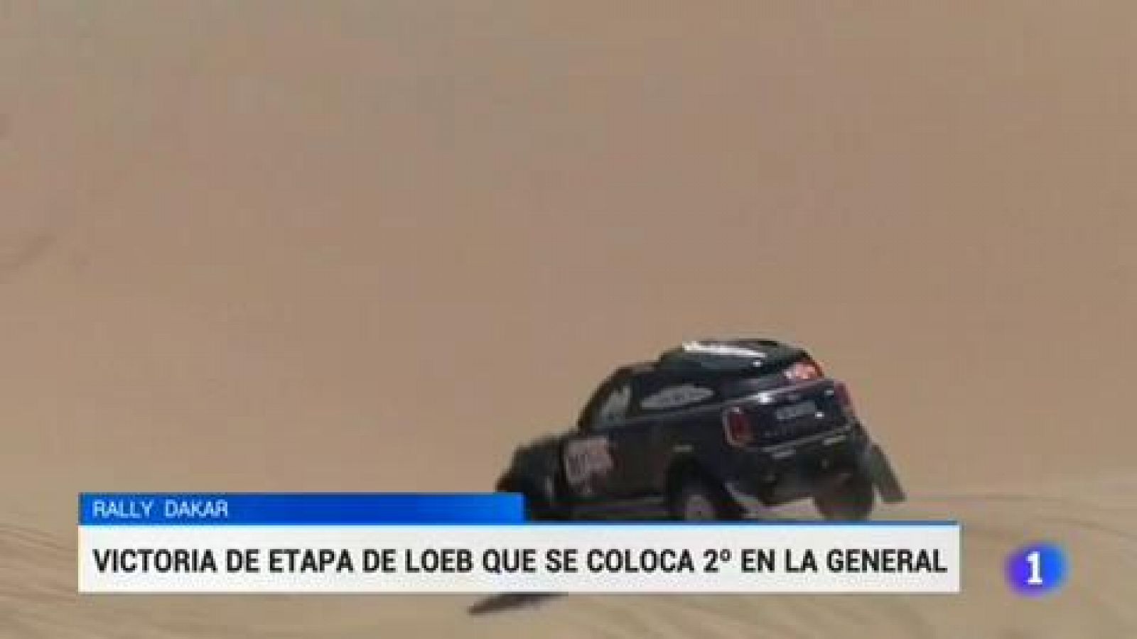 Telediario 1: Sebastian Loeb gana la sexta etapa del Dakar | RTVE Play