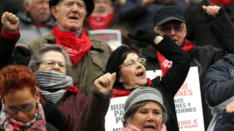 Los lucha de los pensionistas vascos cumple un año