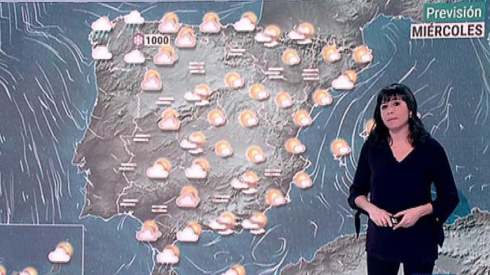 El tiempo - Frente del noroeste trae lluvias al norte de la Península