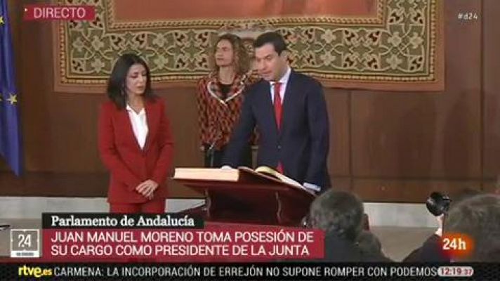 Juanma Moreno jura como presidente de la Junta de Andalucía 