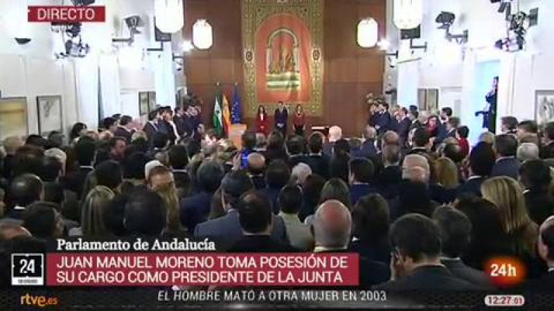 Discurso de toma de posesión de Juanma Moreno Bonilla como nuevo presidente de la Junta de Andalucía