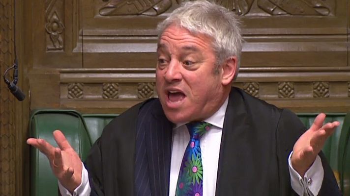 Telediario 1 - John Bercow, el hombre que pone orden en Westminster