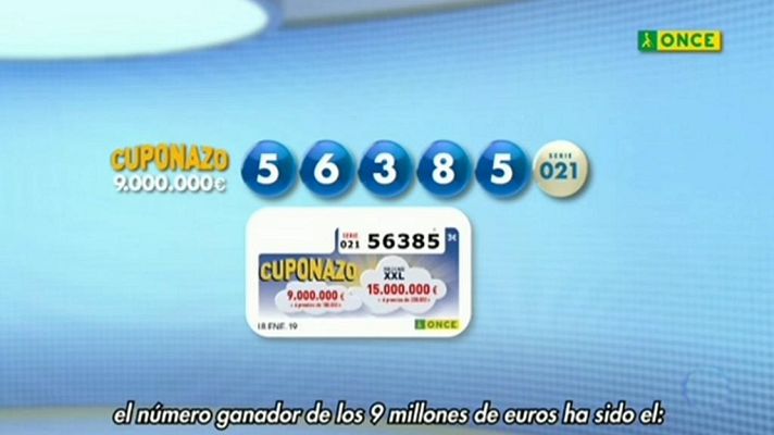 Sorteos ONCE - Sorteo ONCE - 18/01/19