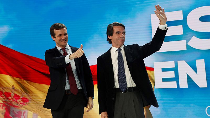Convención pp: aznar vuelve a pedir el voto para el pp tras su distanciamiento con la gestión de rajoy - rtve. Es