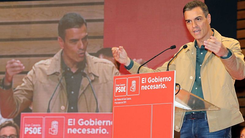 Desde Canarias Pedro Sánchez critica la vuelta al pasado del PP 
