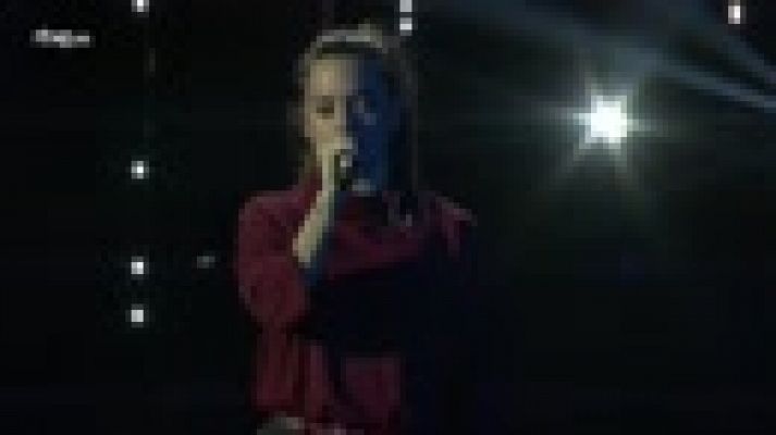 Eurovisión - Ensayo de Noelia cantando "Hoy vuelvo a reír otra vez"