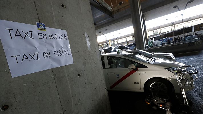 Los taxistas de Madrid y Barcelona siguen con sus reivindicaciones