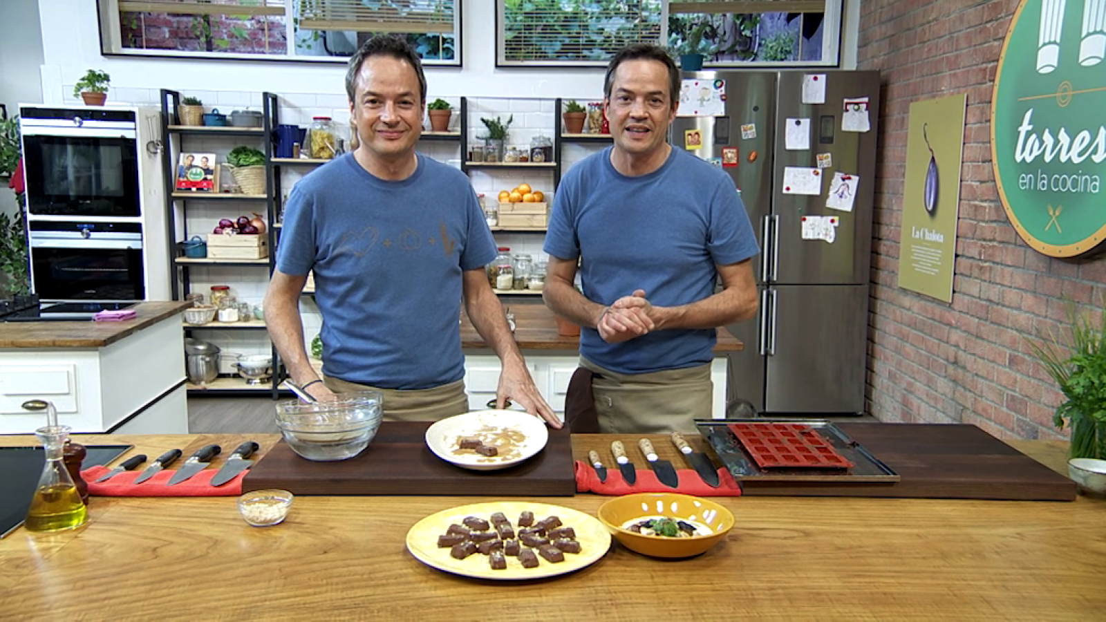 Torres en la cocina - Raviolis de langostinos y shiitake. Financiers