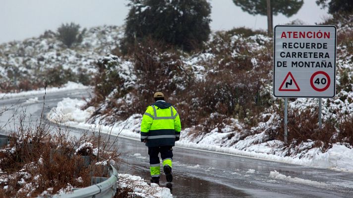 Nevadas débiles en zonas de montaña del norte peninsular