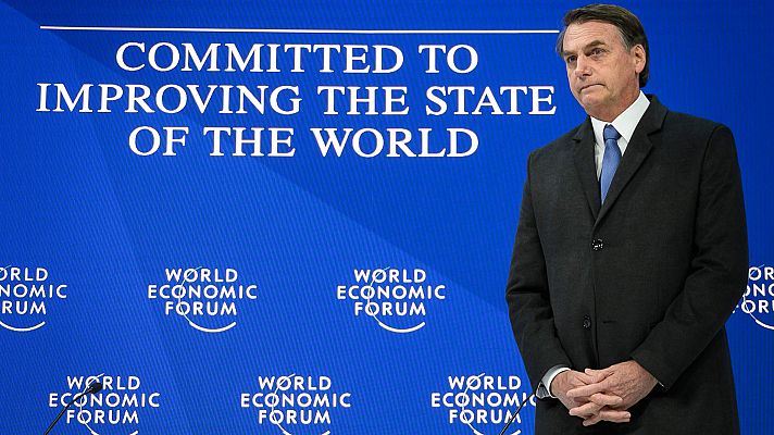 Bolsonaro carga contra la izquierda en Davos