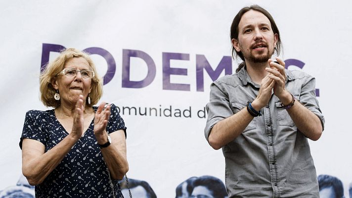 Telediario 1 - Podemos rompe con Manuela Carmena