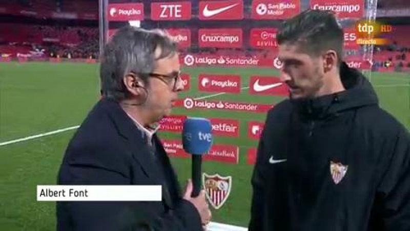 Escudero: "Hemos hecho un partido completísimo"