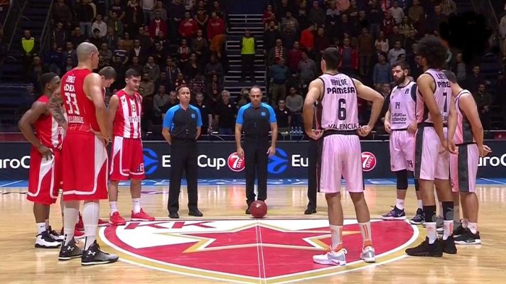 Baloncesto en RTVE - Baloncesto - Eurocup Top 16. 4º partido: Crvena Zvezda MTS Belgrado - Valencia Basket