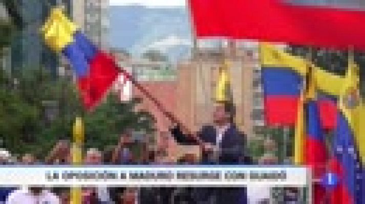 Telediario 1 - La oposición a Maduro resurge con Guaidó