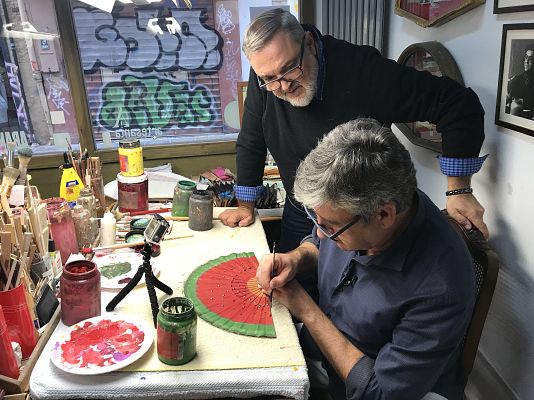 Aquí la Tierra - Aragüena, pintor de abanicos