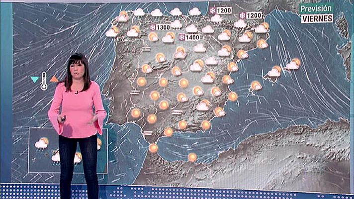 Lluvias debiles en el norte peninsular, pero seguira soplando fuerte viento