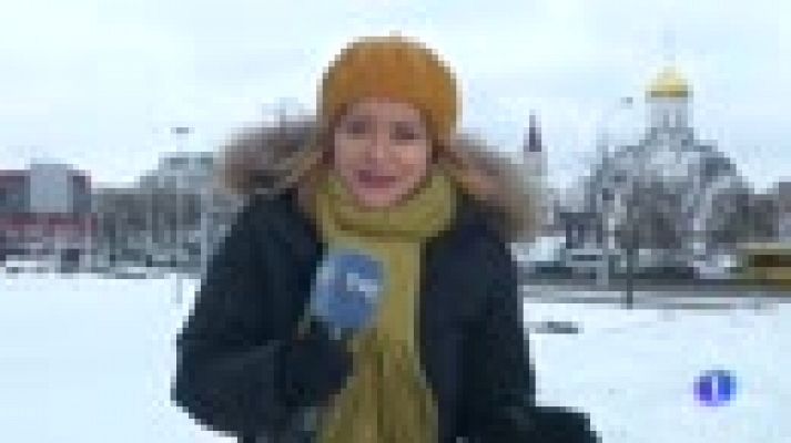 Telediario 1 - Javier Fernández, molesto con su puntuación en el Europeo