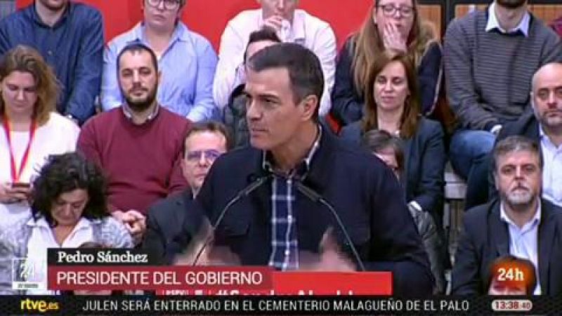 Sánchez habla de oposición "sin escrúpulos" y dice que "la izquierda nada tiene que ver con Maduro"