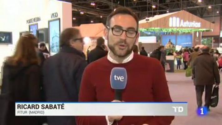 Telediario 1 - Fitur registra un aumento del 1,8% en el número de visitantes profesionales, hasta los 143.000