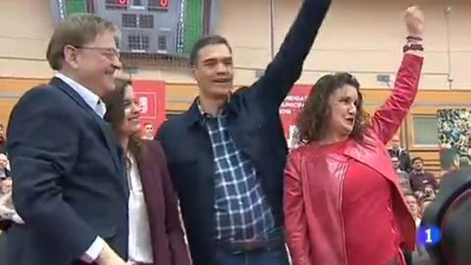 Telediario 1: Sánchez dice que "la izquierda no tiene nada que ver con  Maduro" y critica la "oposición sin escrúpulos" de Cs y PP | RTVE Play