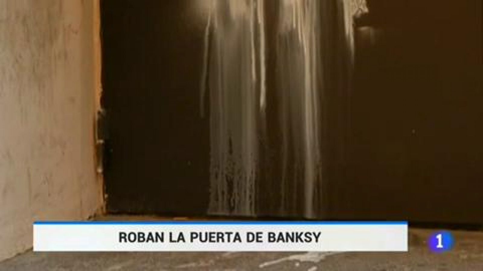 Roban la puerta de Banksy