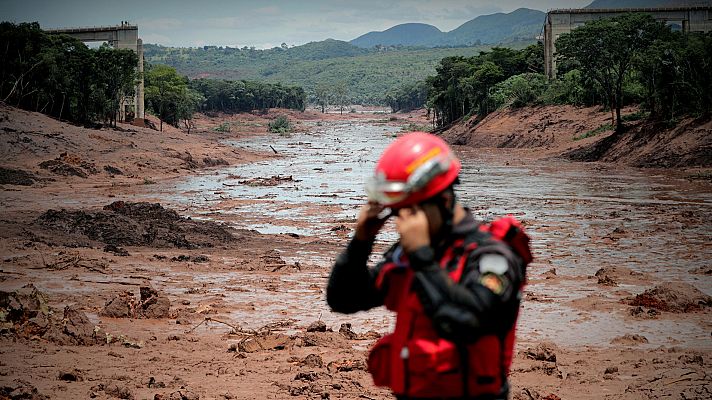 Telediario 1 - En Brasil se desvanecen las esperanzas de encontrar supervivientes tras la rotura de una presa de la minera Vale