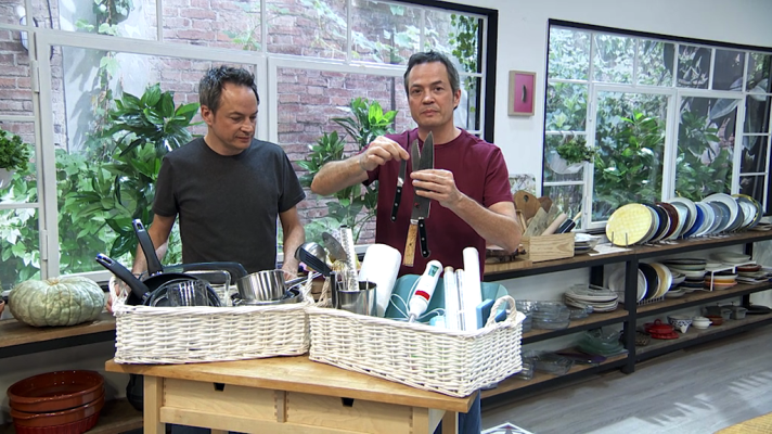 Torres en la cocina - Rigatoni rellenos y brochetas de pulpo