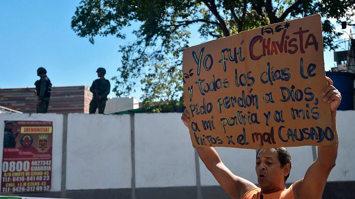 Telediario 1 - Crisis en Venezuela: Gauido convoca manifestaciones y Maduro considera una "insolencia" el ultimátum europeo