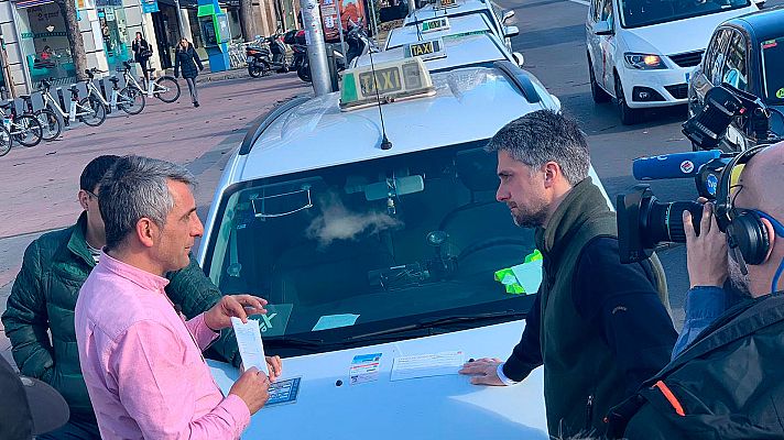 Telediario 1 - El Telediario recorre Madrid en busca de las claves del conflicto del taxi