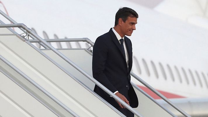 Telediario 1 - PP y PSOE se enfrentan en el Congreso por los viajes en avión de Sánchez