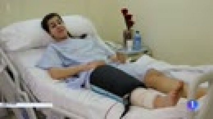 Telediario 1 - Carolina Marín agradece los mensajes de apoyo tras su operación de rodilla