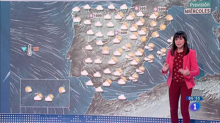 Precipitaciones hoy en casi todo el país, con fuertes vientos en el norte