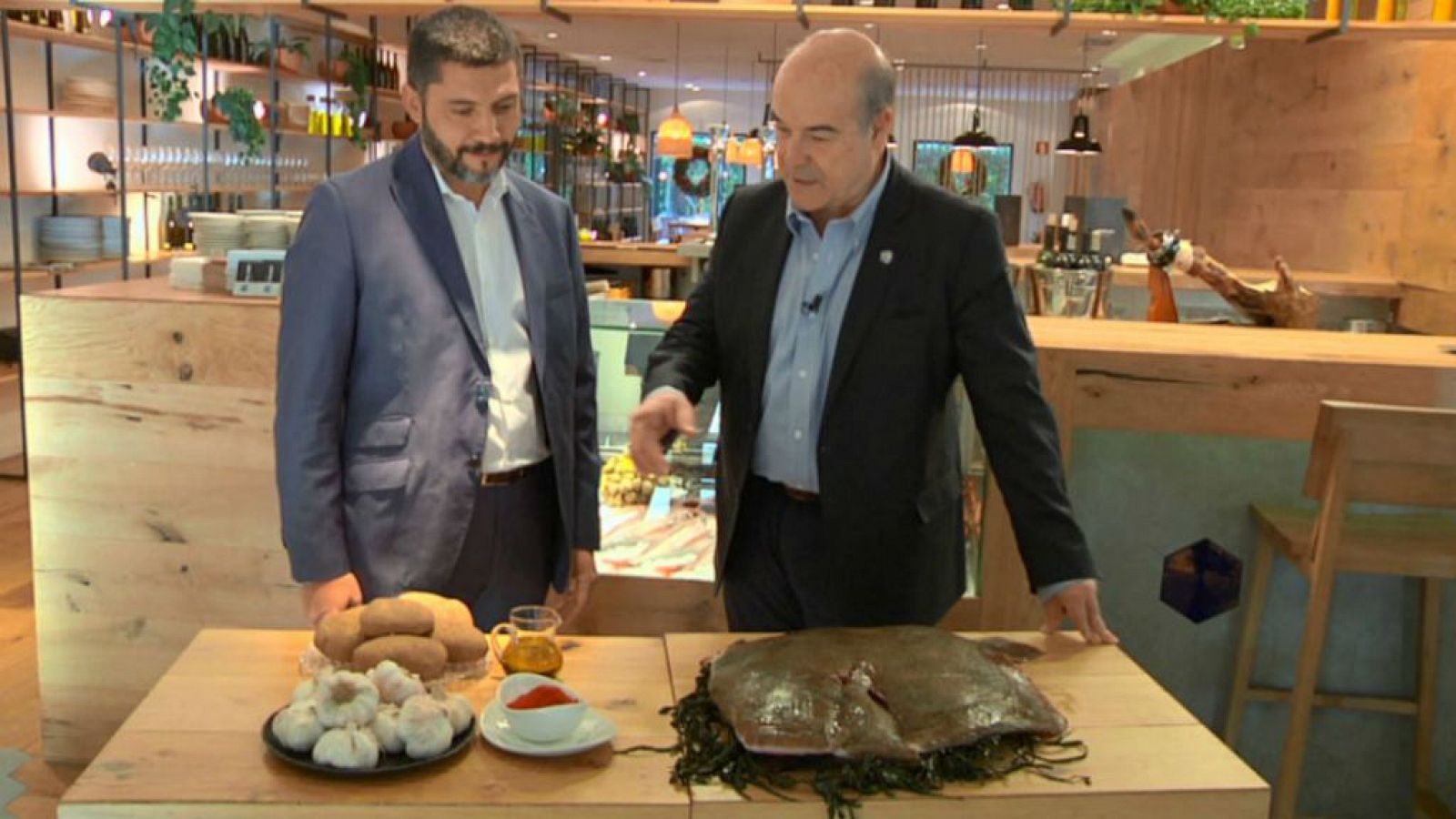 Resines y el rodaballo a la gallega 
