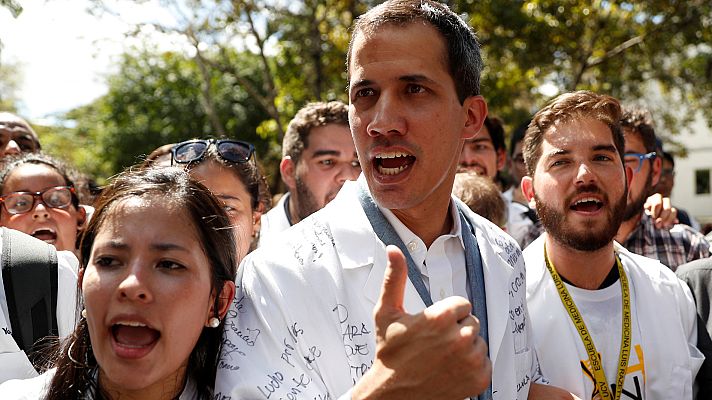 Telediario 1 - La UE reconoce a Juan Guaidó como presidente legítimo de Venezuela