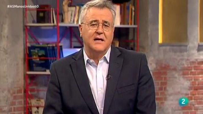 Con Clara Pardo, de Manos Unidas