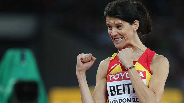 Telediario 1 - Ruth Beitia consigue el bronce de Londres 2012 tras la descalificación de Shkolina