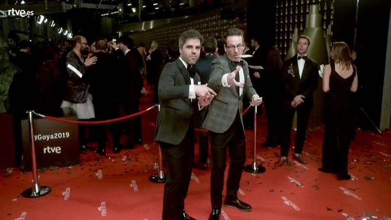 Goya 2019 - Joaquín Reyes y Ernesto Sevilla en la cámara glamur